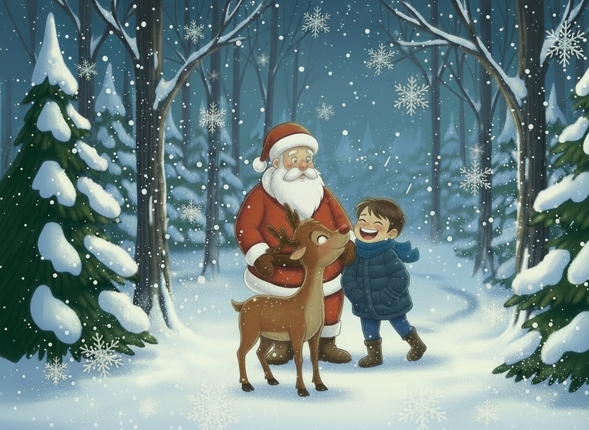 🎅🦌 A Christmas Story About a Little Boy and a Reindeer