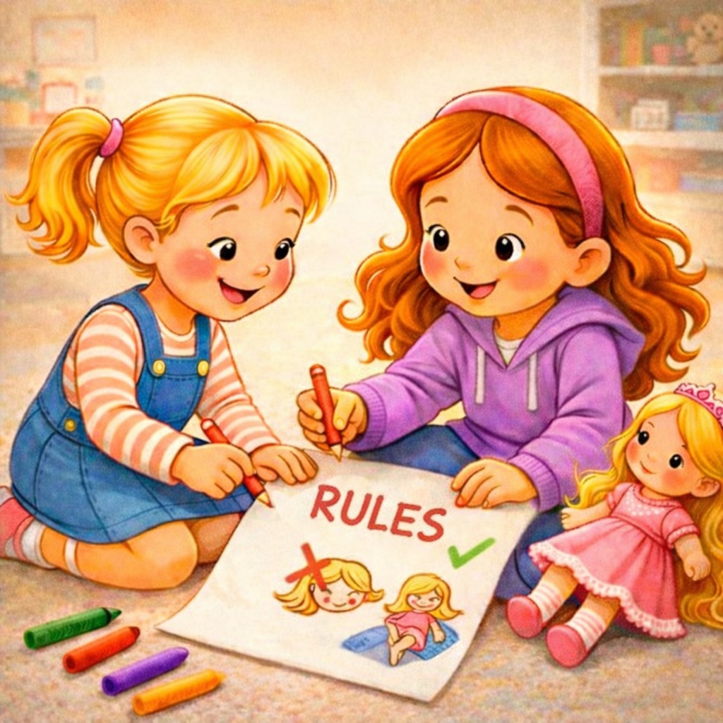 A Girl Learns to Share – An Interactive Story About Emotions